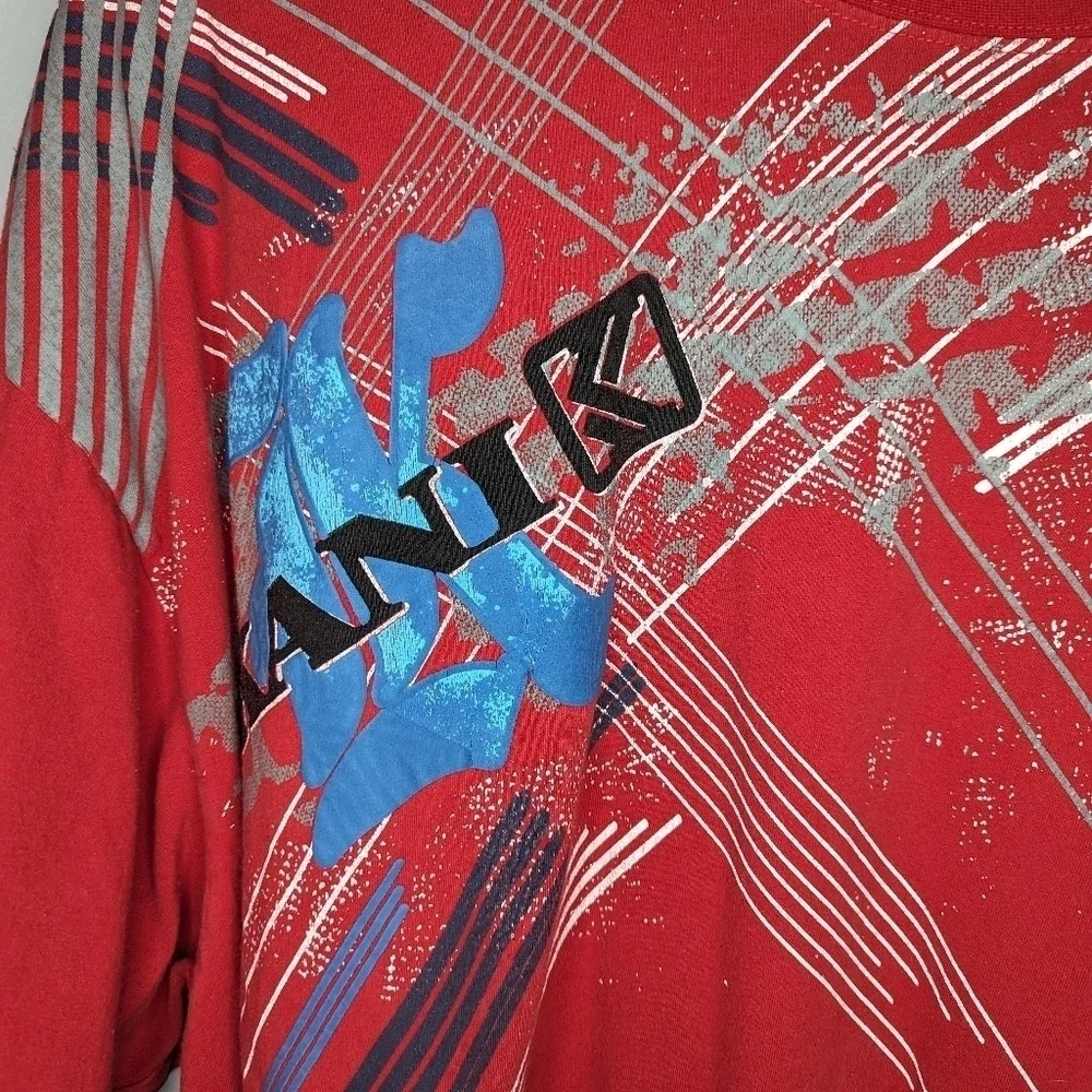 Y2K Kani Gold Paint Splatter Graphic Tshirt size Mens 4x